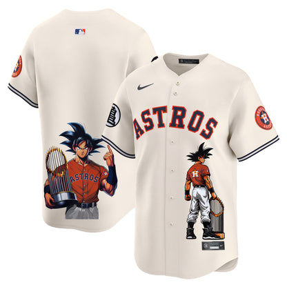 Astros Dragon Ball Son Goku Vapor Premier Limited Jersey - Printed