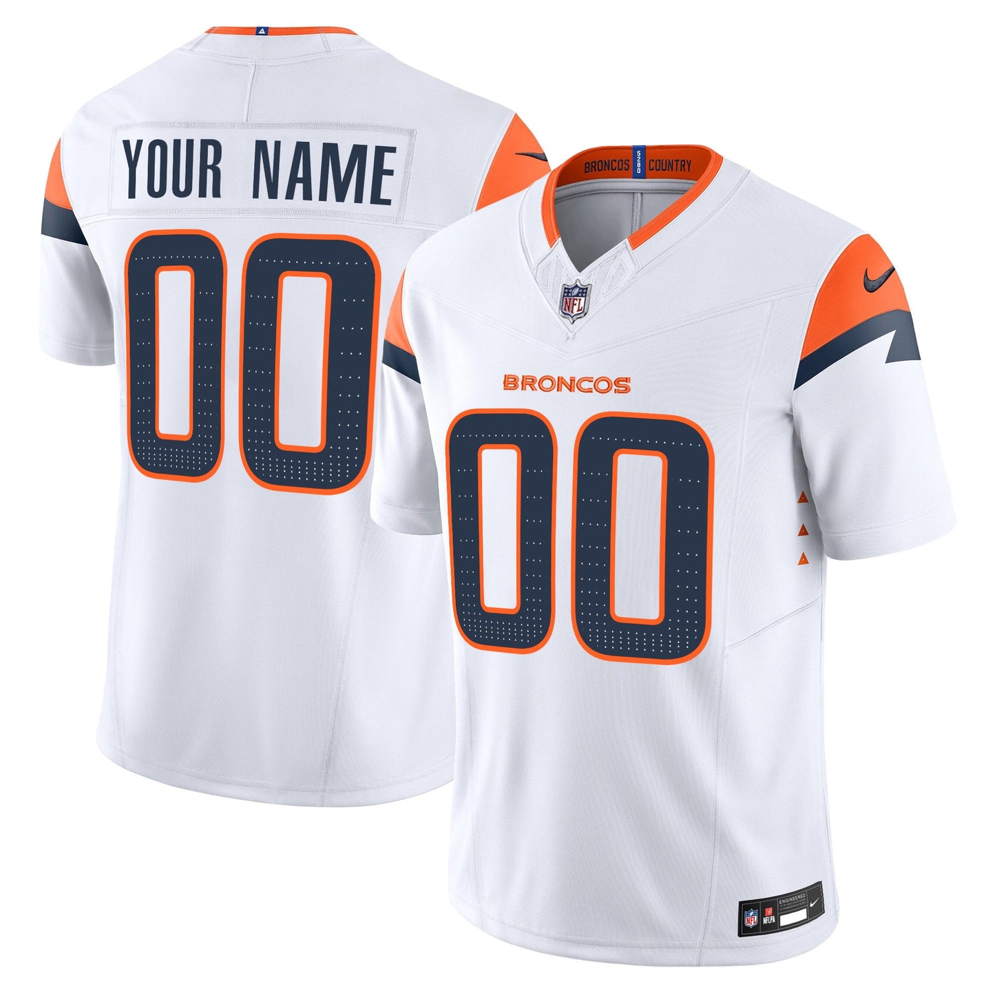 Broncos 2024 Vapor Limited Custom L21 Jersey - All Stitched