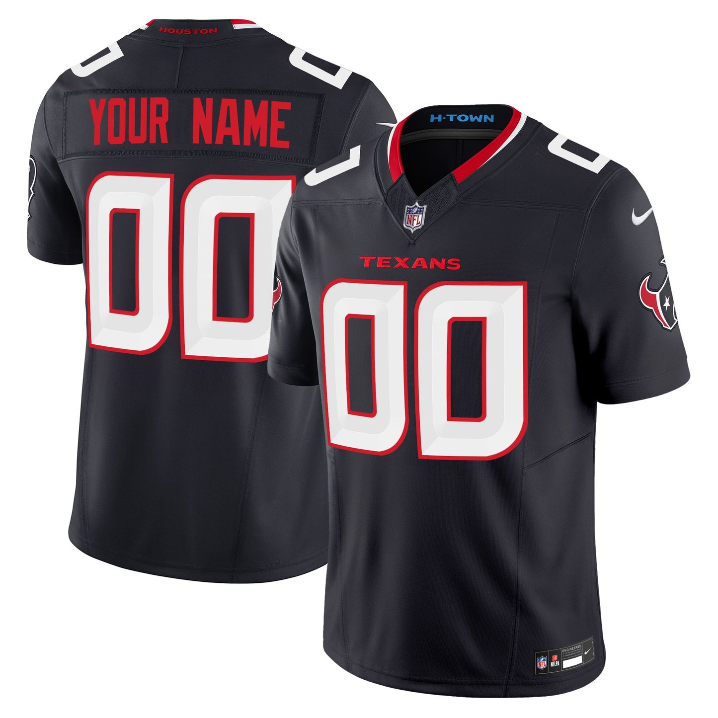 Texans 2024 Vapor Limited Custom Jersey TLA - All Stitched