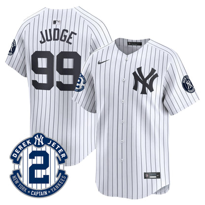 Yankees Derek Jeter Patch Vapor Premier Limited Jersey - All Stitched