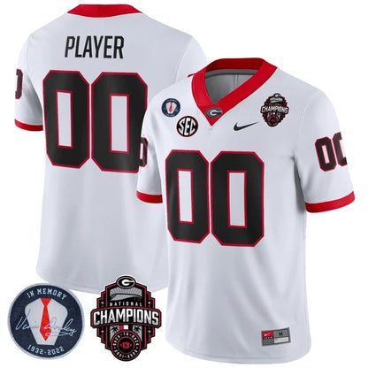 Georgia Bulldogs Limited Custom Jersey - Back To Back National Champions