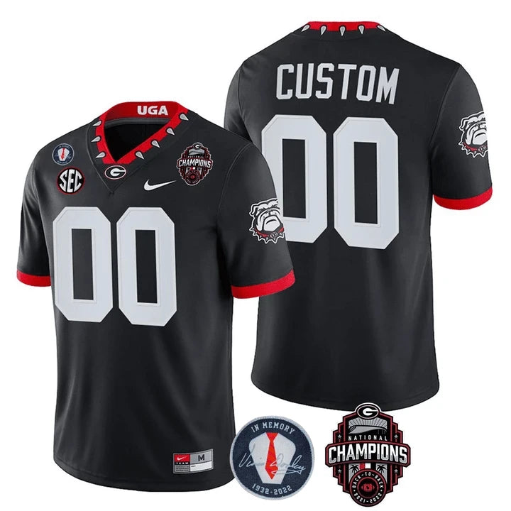 Georgia Bulldogs Limited Custom Jersey - Back To Back National Champions