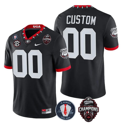 Georgia Bulldogs Limited Custom Jersey - Back To Back National Champions