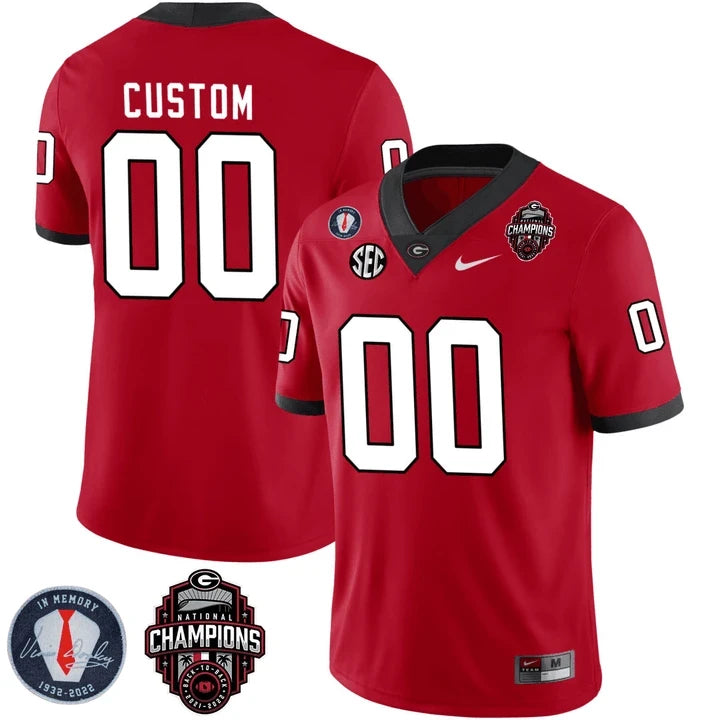 Georgia Bulldogs Limited Custom Jersey - Back To Back National Champions