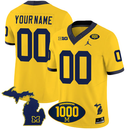 Michigan 1000 Wins Patch Vapor Custom Jersey V3 - All Stitched