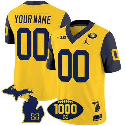 Michigan 1000 Wins Patch Vapor Custom Jersey V3 - All Stitched