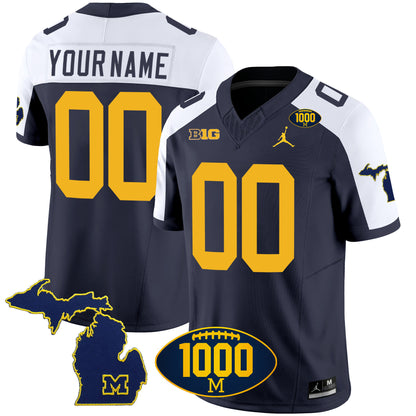 Michigan 1000 Wins Patch Vapor Custom Jersey V3 - All Stitched