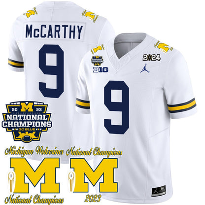 Michigan CFP 2023 National Champions Patch Vapor Jersey - All Stitched