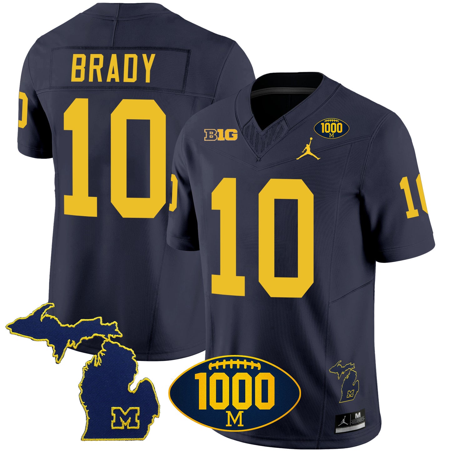 Michigan 1000 Wins Patch Vapor Jersey V3 - All Stitched