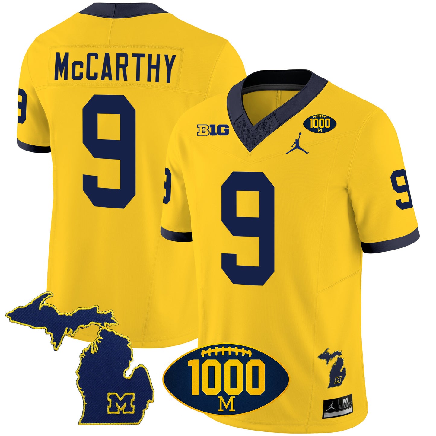 Michigan 1000 Wins Patch Vapor Jersey V3 - All Stitched