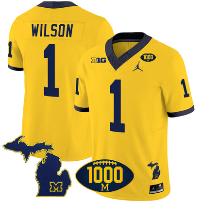 Michigan 1000 Wins Patch Vapor Jersey V3 - All Stitched