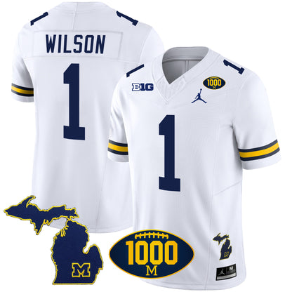 Michigan 1000 Wins Patch Vapor Jersey V3 - All Stitched