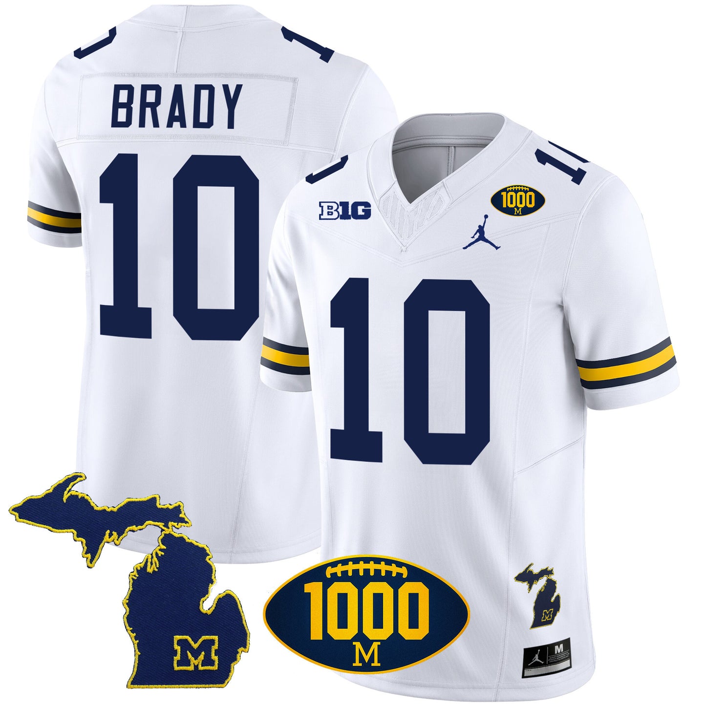 Michigan 1000 Wins Patch Vapor Jersey V3 - All Stitched