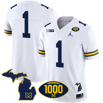 Michigan 1000 Wins Patch Vapor Jersey V3 - All Stitched