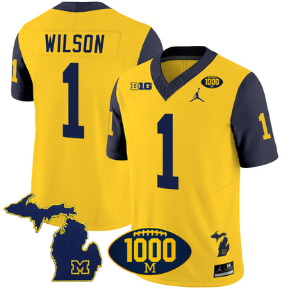 Michigan 1000 Wins Patch Vapor Jersey V3 - All Stitched