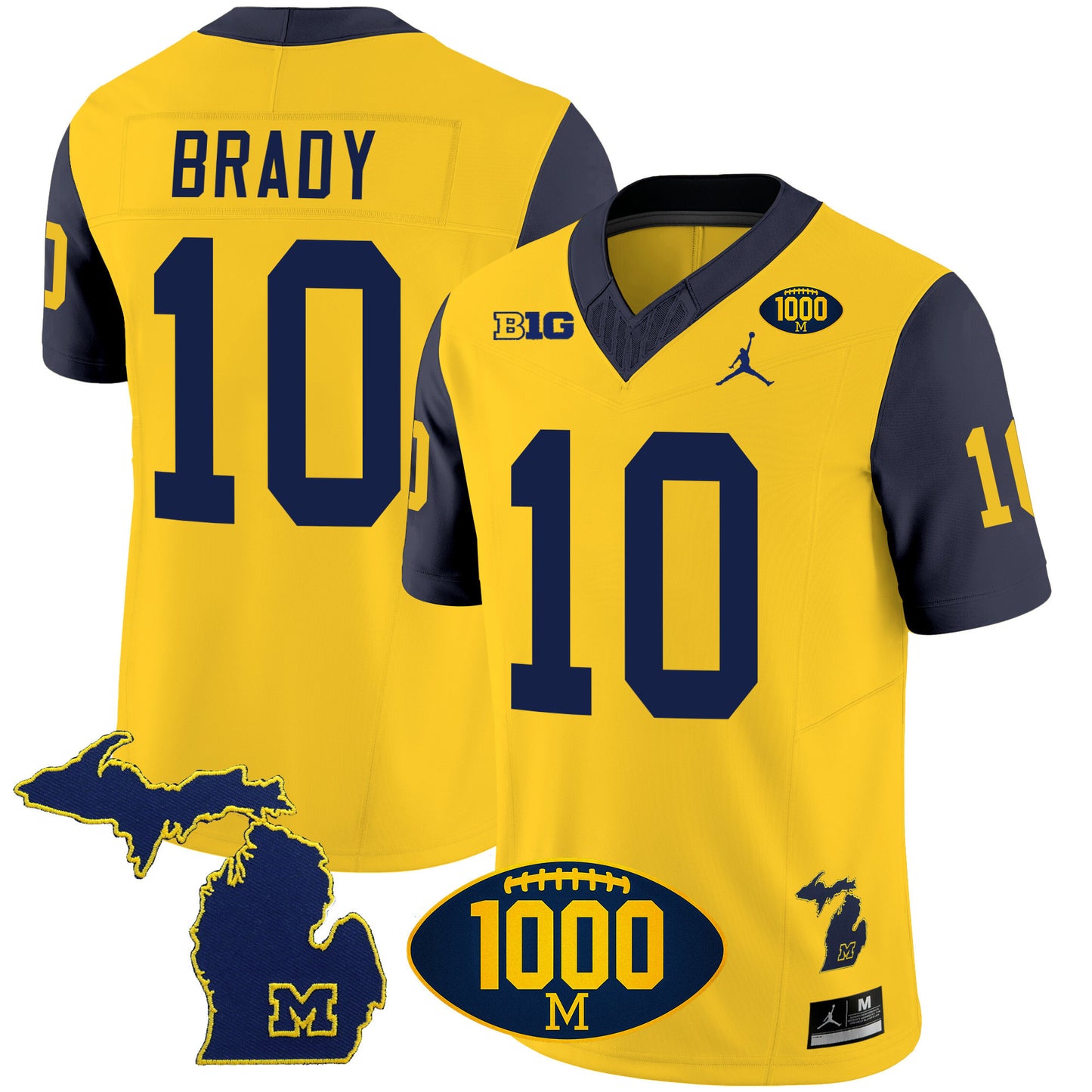 Michigan 1000 Wins Patch Vapor Jersey V3 - All Stitched