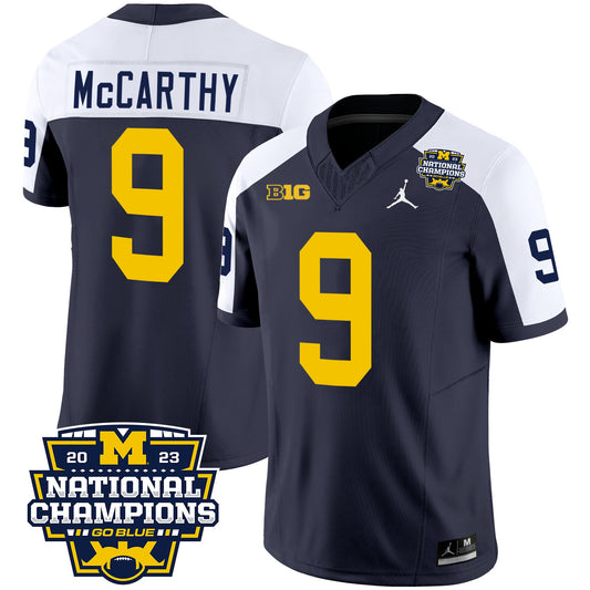 Michigan 2023 National Champions Patch Vapor Jersey V2 - All Stitched