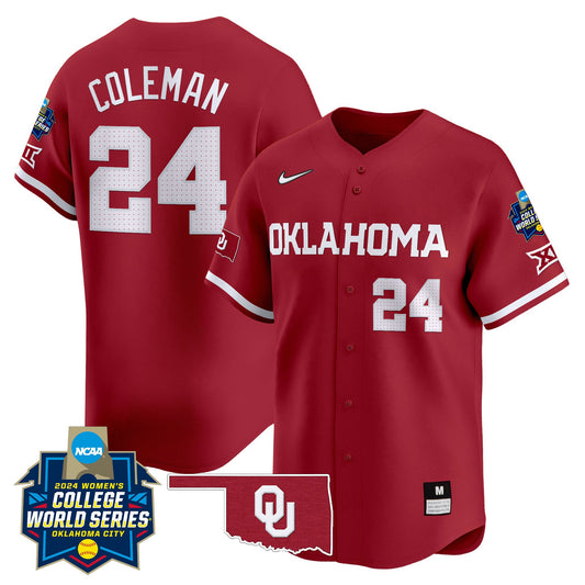 Oklahoma Women's College World Series Champions Vapor Premier Limited Jersey - All Stitched