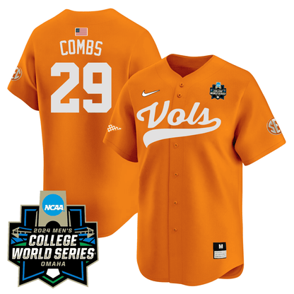 Tennessee 23/24 Jersey - 2024 College World Series Patch