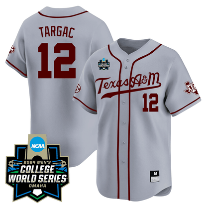 Texas A&M 23/24 Jersey - 2024 College World Series Patch