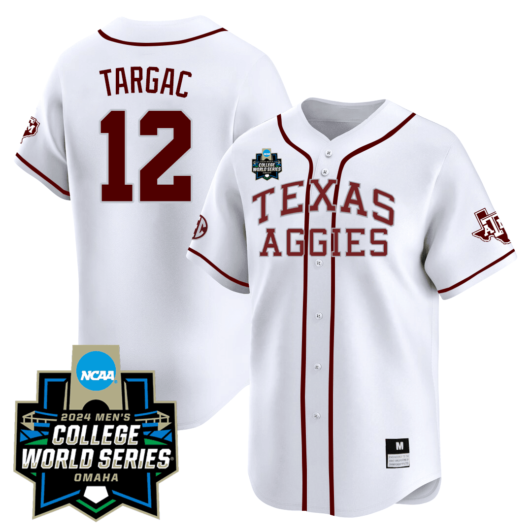 Texas A&M 23/24 Jersey - 2024 College World Series Patch