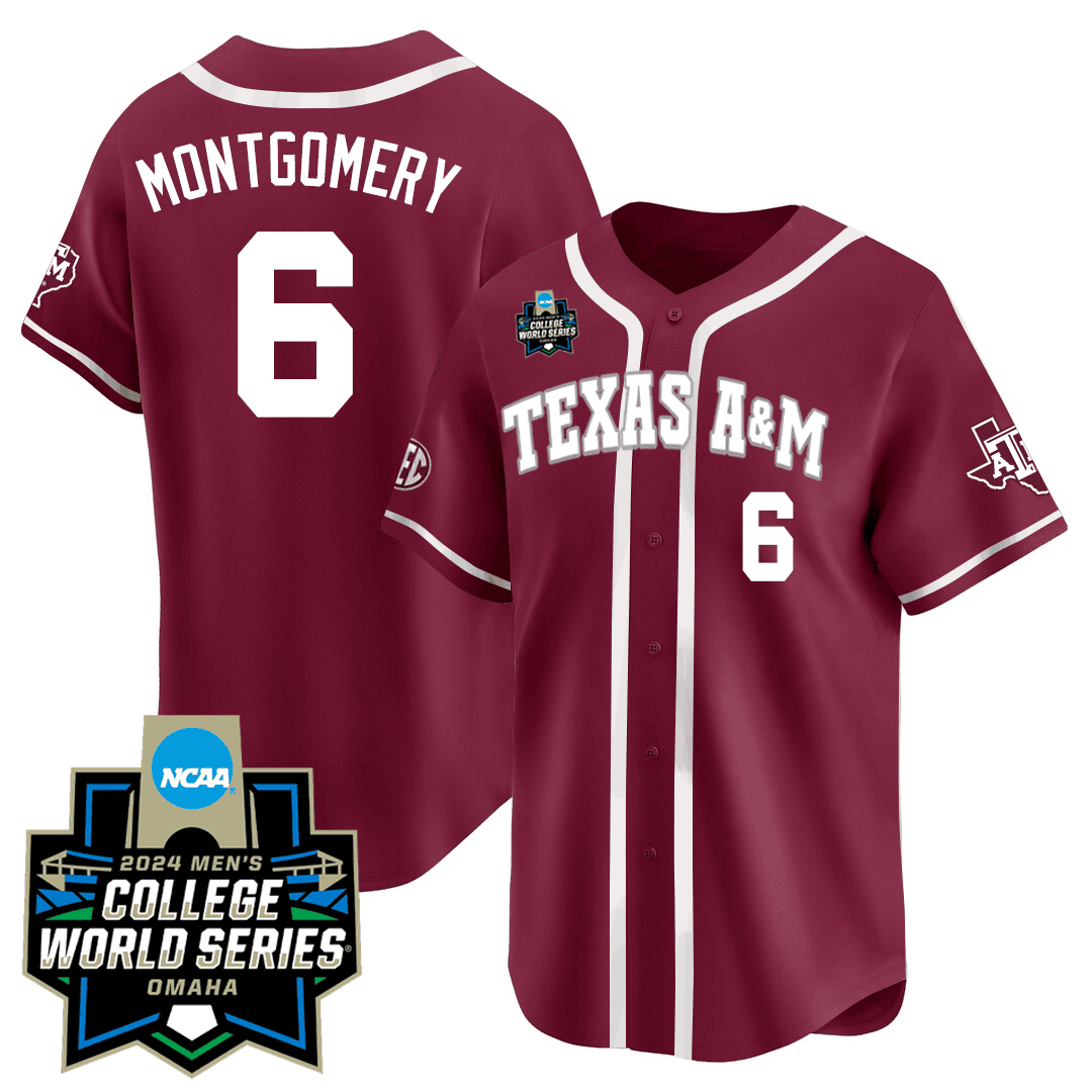 Texas A&M 23/24 Jersey - 2024 College World Series Patch