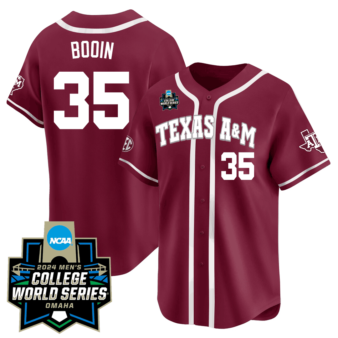 Texas A&M 23/24 Jersey - 2024 College World Series Patch