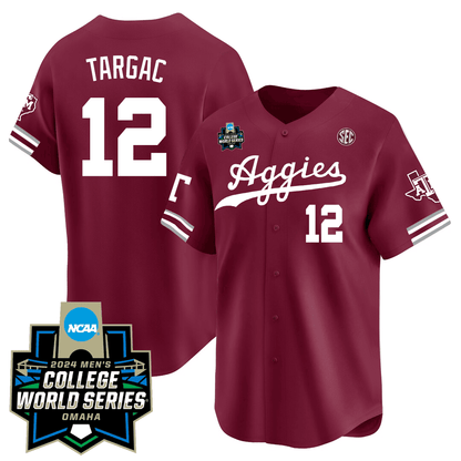 Texas A&M 23/24 Jersey - 2024 College World Series Patch