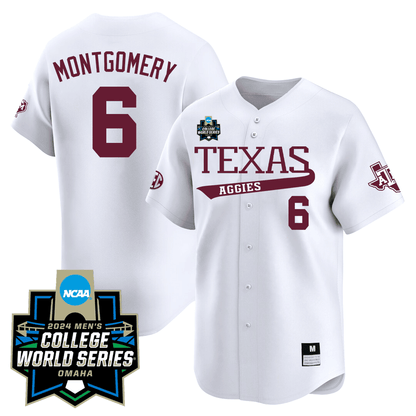 Texas A&M 23/24 Jersey - 2024 College World Series Patch