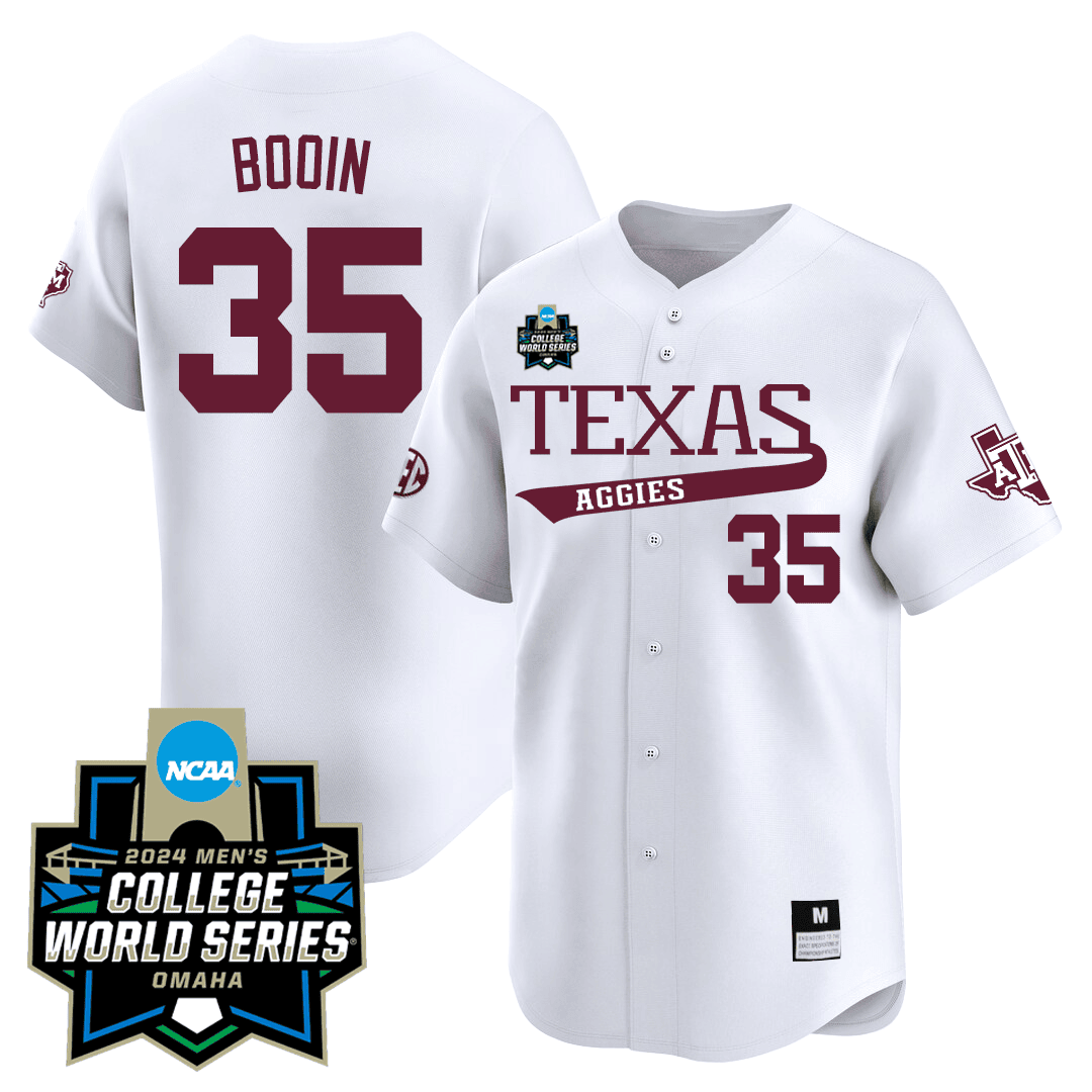 Texas A&M 23/24 Jersey - 2024 College World Series Patch