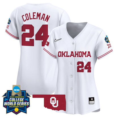 Women's size - Oklahoma Sooners Women's College World Series Champions Vapor Premier Limited Jersey - All Stitched