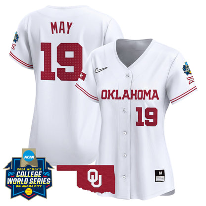 Women's size - Oklahoma Sooners Women's College World Series Champions Vapor Premier Limited Jersey - All Stitched