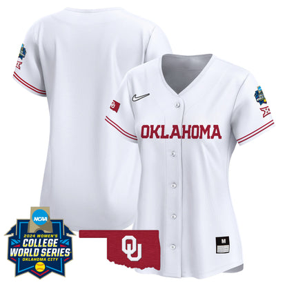 Women's size - Oklahoma Sooners Women's College World Series Champions Vapor Premier Limited Jersey - All Stitched