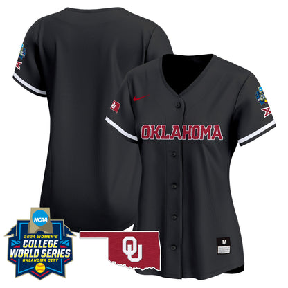 Women's size - Oklahoma Sooners Women's College World Series Champions Vapor Premier Limited Jersey - All Stitched