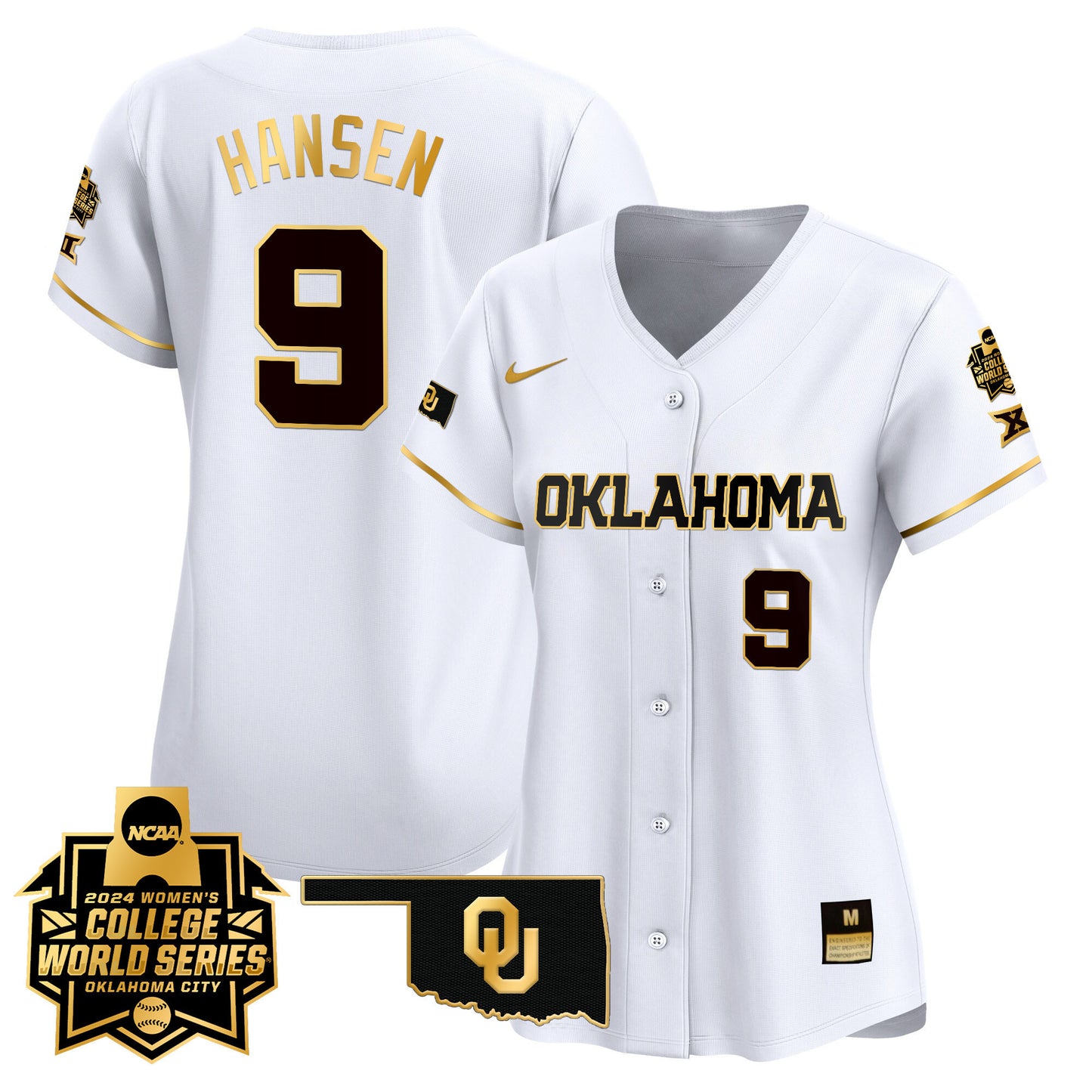 Women's size - Oklahoma Sooners Women's College World Series Champions Vapor Premier Limited Jersey - All Stitched