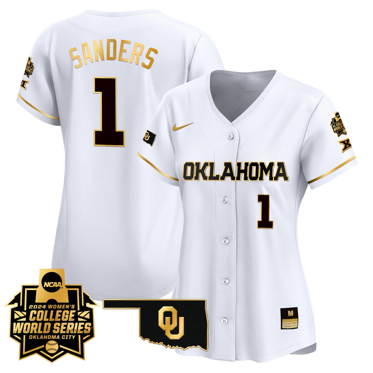 Women's size - Oklahoma Sooners Women's College World Series Champions Vapor Premier Limited Jersey - All Stitched