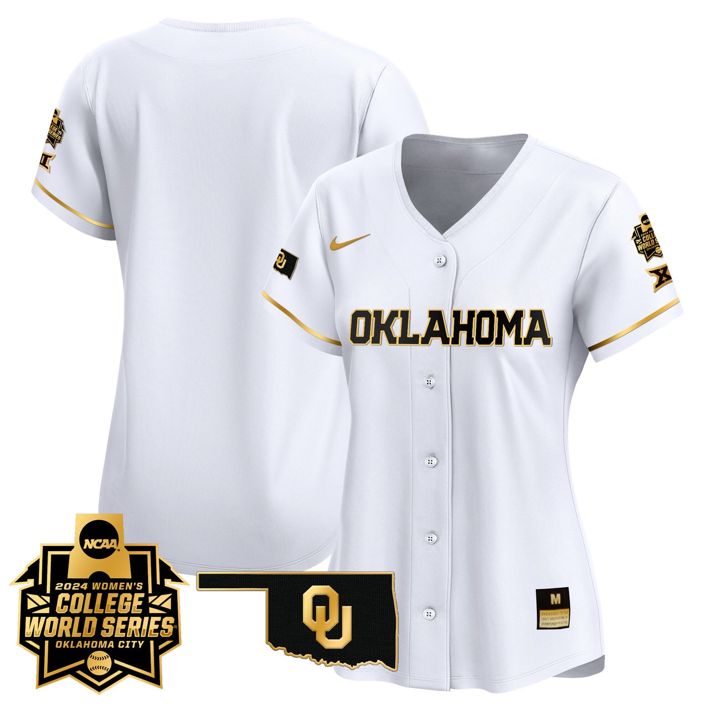 Women's size - Oklahoma Sooners Women's College World Series Champions Vapor Premier Limited Jersey - All Stitched