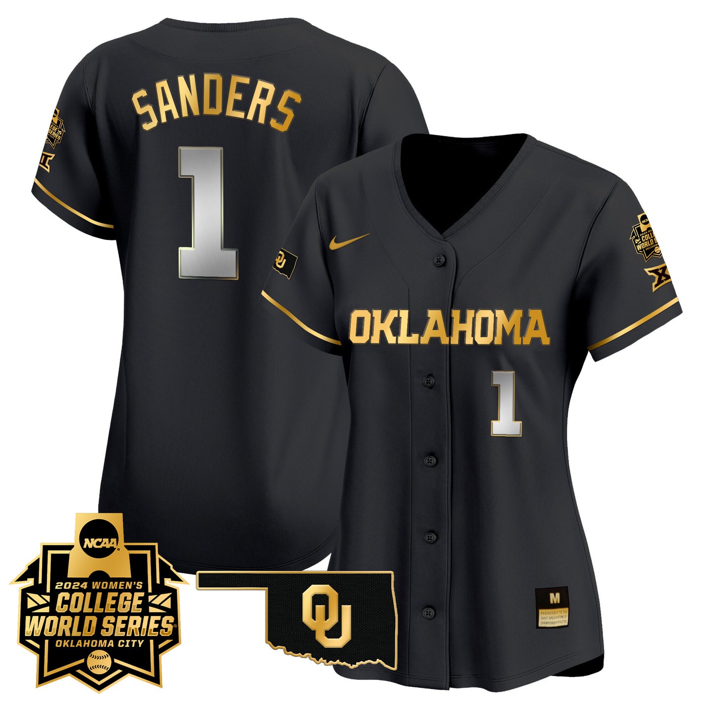 Women's size - Oklahoma Sooners Women's College World Series Champions Vapor Premier Limited Jersey - All Stitched