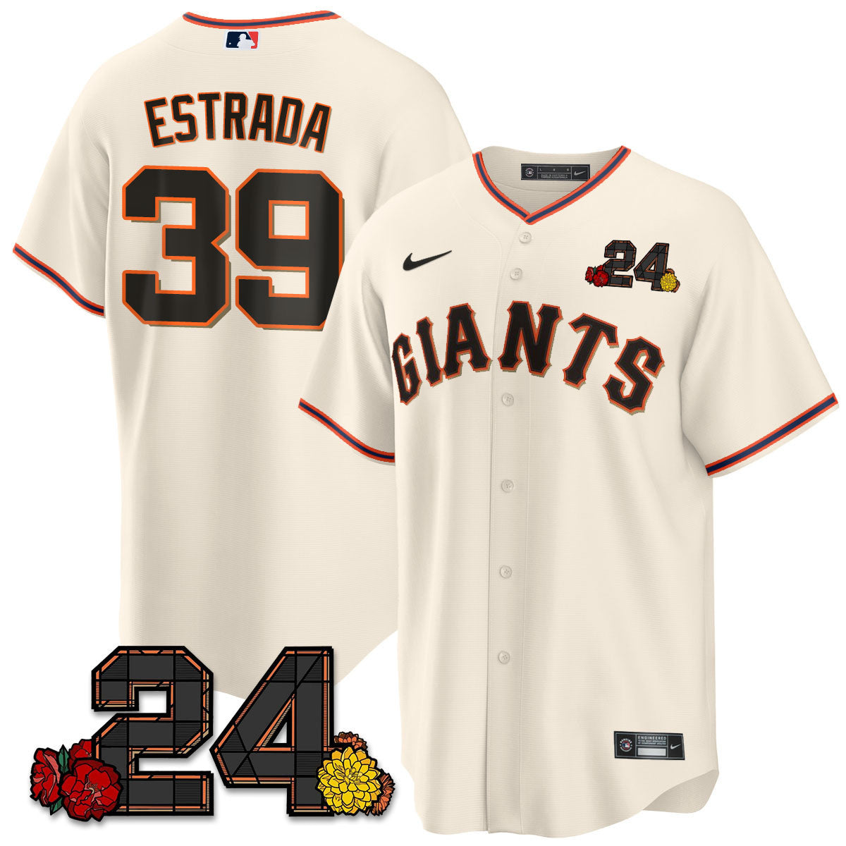 Giants 2024 Vapor Premier Limited Jersey - Willie Mays Patch