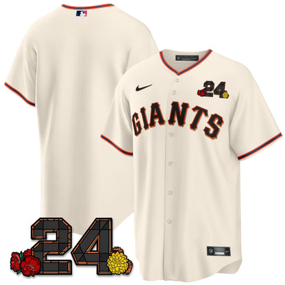 Giants 2024 Vapor Premier Limited Jersey - Willie Mays Patch