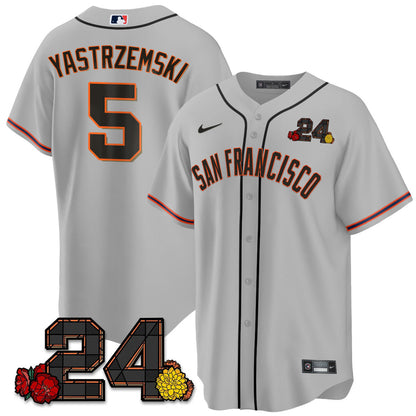 Giants 2024 Vapor Premier Limited Jersey - Willie Mays Patch