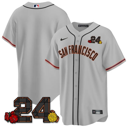 Giants 2024 Vapor Premier Limited Jersey - Willie Mays Patch