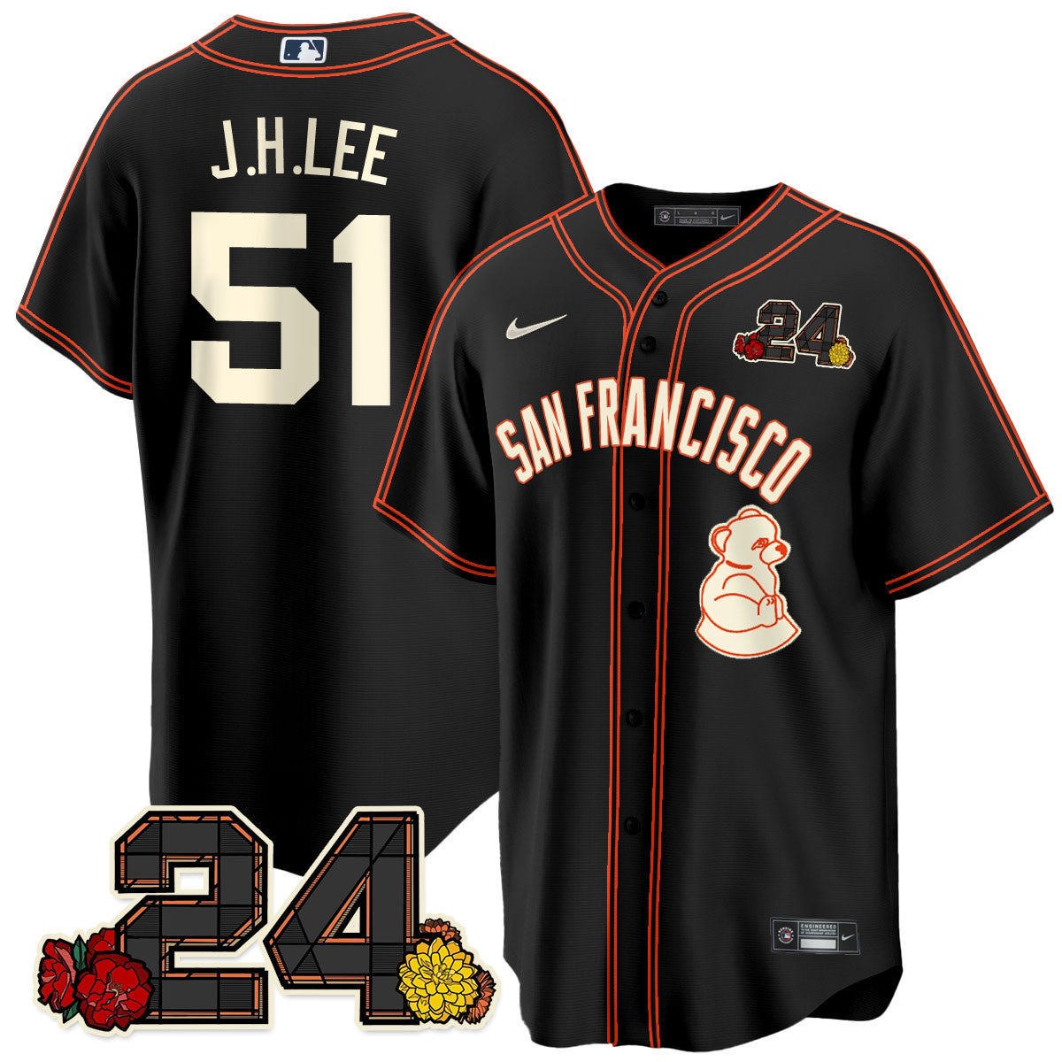 Giants 2024 Vapor Premier Limited Jersey - Willie Mays Patch