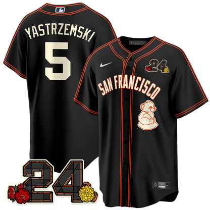 Giants 2024 Vapor Premier Limited Jersey - Willie Mays Patch