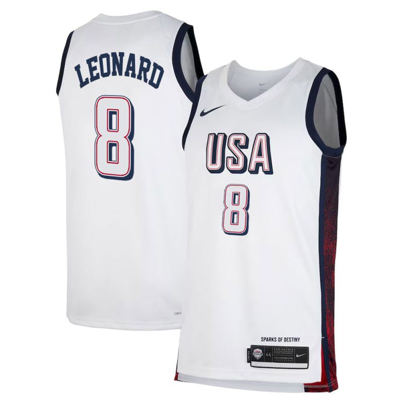 USA Basketball National Team 2024 White Jersey