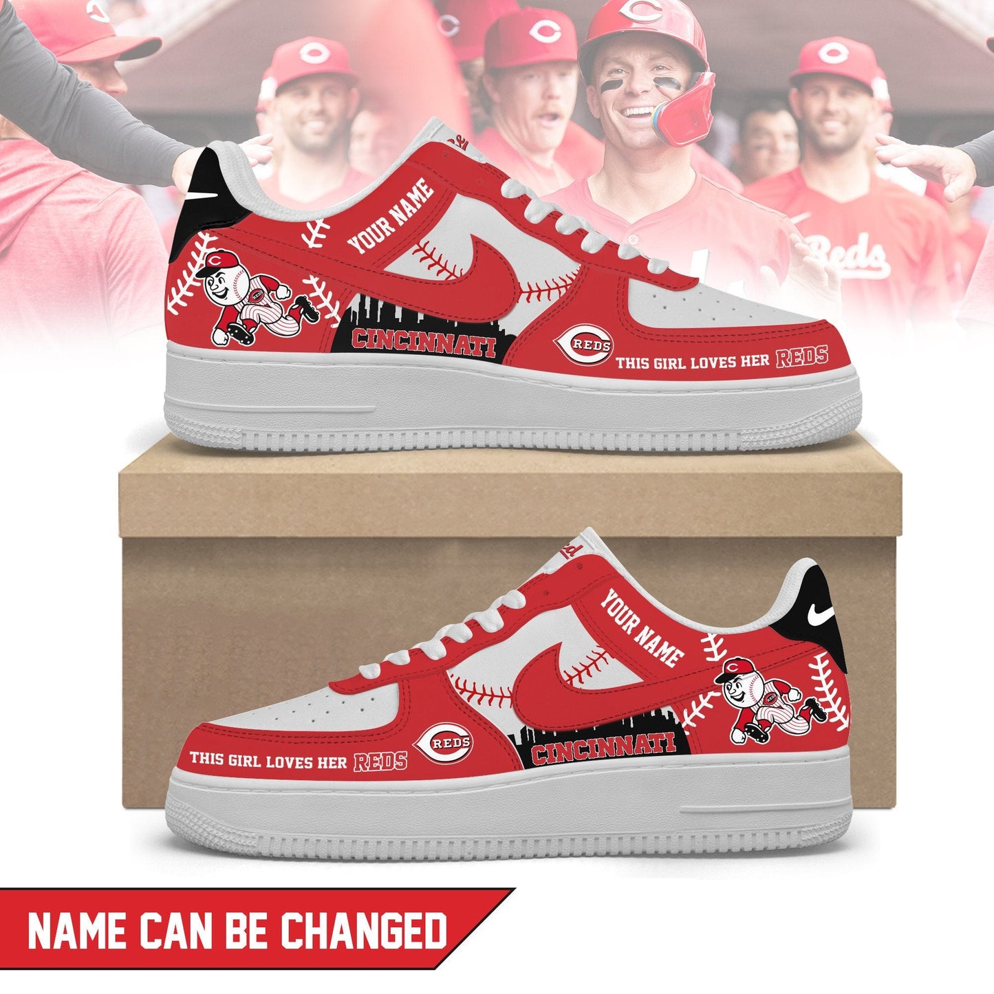 Cincinnati Reds | Personalized AF1 Limited Edition