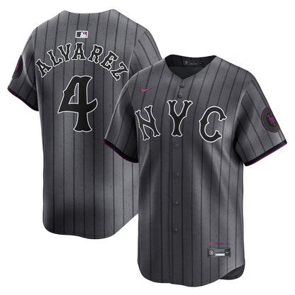 Mets Francisco Graphite 2024 City Connect Limited Player Jersey TLA - All Stitched