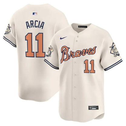 Braves Peaches Cream Vapor Limited Jersey - All Stitched