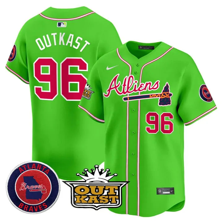 Braves Atliens Vapor Limited Player Jersey - All Stitched