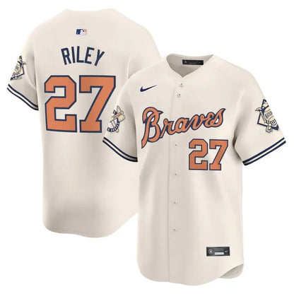 Braves Peaches Cream Vapor Limited Jersey - All Stitched